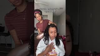 Watch me install a V-part wig ft. OQ Hair #oqhair #vpartwig #wiginstall #blackgirlmagic #viral #fyp