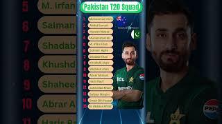 Pakistan T20 Squad for Newzealand series #shorts #cricket #pakistanvsnewzealand #t20