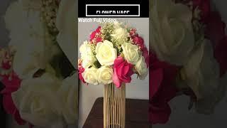 How to Make A Flower Vase |DIY Flower Pot Ideas | Flower Vase with popsicle sticks. #shorts