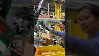 Working at Amazon Warehouse Decant Station (receiving)