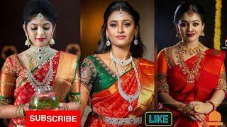 Red bridal saree collection||Red kanchipuram sarees||#red bridal saree brides#wedding sarees