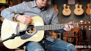 Yamaha LL-16 ARE & Martin D-28 Strumming Comparison