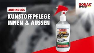 Anwendung SONAX KunststoffPflege Innen & Außen