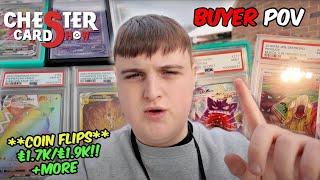 HUGE Coin Flip, BIG Deals & Selling a PONCHO! | BUYER POV | Chester Card Show 2025