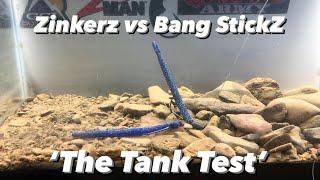 'Under water Tank Test" Z-Man Bang StickZ vs ZinkerZ