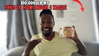 How Much YouTube PAID Me for 100k views