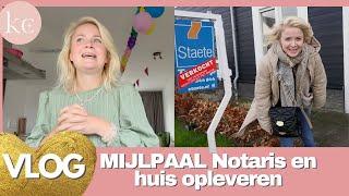 HUIS opleveren, NOTARIS en NIEUW HUIS PLANNEN | VLOG  Kellycaresse Momlife & Mindset VLOG