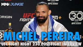 Michel Pereira Explains Carrying Israel Flag After 66-Second TKO Win | UFC Fight Night 230