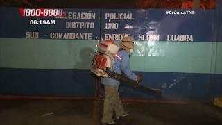 Quinta jornada de desinfección en el Mercado Oriental - Nicaragua