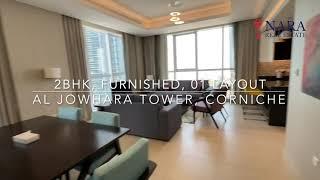 Al Jowhara Tower, 2BHK, Fully Furnished, 01 Layout, Corniche UAE