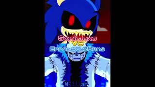 Sonic.exe VS Error404!Sans