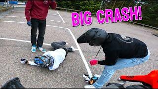 THIS RIDE DID NOT END WELL! CRASH Supermoto, Bikelife