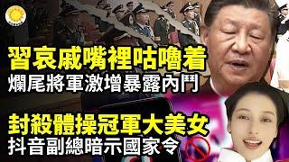 ️ 習神情哀戚 嘴裡咕嚕着 暴露激烈博弈 爛尾將軍暴增 抖音封殺體操冠軍大美人 副總裁暗示國家下令中共人大重磅公告：罷免8高官！包括陸軍中將【阿波羅網CA】