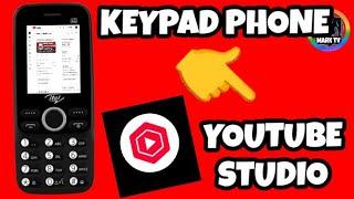 YOUTUBE STUDIO ON ITEL 9020 4G (KEYPADPHONE)