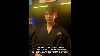 Can Kwon Beat These Versions Of Robby, Miguel And Hawk  #shorts #youtubeshorts #cobrakai