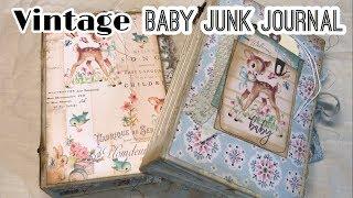 Vintage baby junk journals / Baby Book ideas / Prima Heaven Sent | I'm A Cool Mom