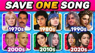 1970s vs 1980s vs 1990s vs 2000s vs 2010s vs 2020sEpic 6-Decades Battle | Save One Song