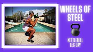 KETTLEBELL LEG DAY | BJ Gaddour Lower Body Quads Hamstrings Glutes Workout Home Gym Fitness