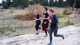 2021 WANDERING MOOSE - Trail Run - RUNNERS near FINISH. Kelowna, BC, Canada