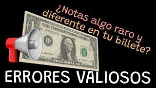 Los Billetes con ERRORES más VALIOSOS y buscados por coleccionistas Billetes que debes conocer