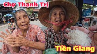 Chợ Thạnh Trị Mỹ Tho Tiền Giang Người Khó Khăn Hạnh Phúc Nhận Gạo Nhà Hảo Tâm Mỹ | Khương Nhựt Minh