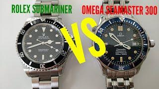 Rolex Submariner VS Omega Seamaster 300: who is the king of the vintage watch world?