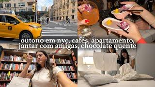 novembro em nova york: outono, arrumando a casa, cafés, chocolate quente