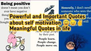 Powerful and Important Quotes about self motivation  Meaningful Quotes in life