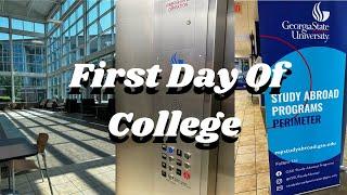 FIRST DAY OF COLLEGE VLOG‍️|| Georgia State University 