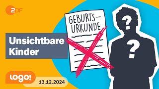 Warum jedes Kind eine Geburtsurkunde braucht | logo!-Nachrichten vom 13.12.2024