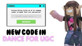 NEW CODE IN DANCE FOR UGC