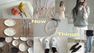 봄맞이 내돈내산 New Item 모음zipㅣ그릇ㅣ인테리어소품ㅣ진주 악세사리ㅣ데일리운동화ㅣnew 최애브랜드ㅣ봄 데일리룩ㅣ자켓 청바지 셔츠 니트ㅣ봄 쇼핑 하울