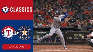 Astros vs. Rangers - July 28, 2018 (Odor lifts Rangers with 5-for-5, 2-HR game)