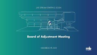 Board of Adjustment Meeting 1.8.2025