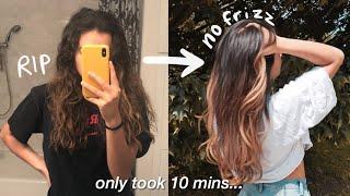 how to tame your FRIZZY hair