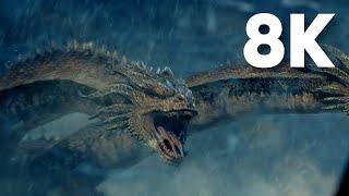 Godzilla vs. King Ghidorah Antarctica Fight | Godzilla: King of the Monsters (2019) [8K Upscale]