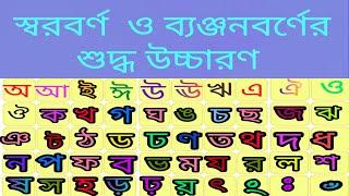 স্বরবর্ণ ও ব্যঞ্জনবর্ণের শুদ্ধ উচ্চারণ। শিশুদের স্বরবর্ণ  ব্যঞ্জনবর্ণের শেখার  কৌশল।