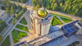 Novosibirsk 4k drone Новосибирск с высоты птичьего полета, НГУ, Академгородок, Университет