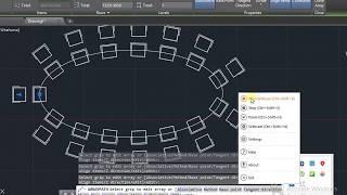 AUTOCAD | PATH ARRAY ALONG ELLIPSE |