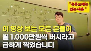 편하게 켜놓고 2번만 보세요. 월 1,000버는 전략이 저절로 이해됩니다.  (돈버는법, 유튜브시작, 부자되기, 전자책, 워드프레스, 돈버는글쓰기, 블로그, 부업)