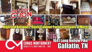 Online Estate Auction ends 1/18/2020 - High End Antiques, Davis Cabinet Furniture and More For Sale