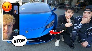 We Took Jake Paul's Lamborghini *HE WAS MAD*