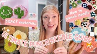 HOW TO PUNCH NEEDLE FULL GUIDE + revealing all of my secrets!