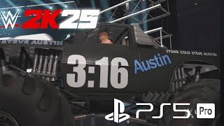 WWE 2K25: Hidden "Monster Truck" Stone Cold Steve Austin Full Entrance (Official)