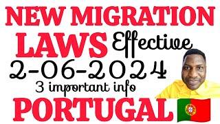 NEW IMMIGRATION LAWS IN PORTUGAL PORTUGAL HAS CHANGED|ALL YOU NEED