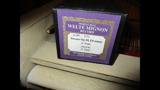 Gabriel Fauré plays his “Pavane” for piano in a 1912 Welte Mignon roll recording