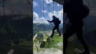 Scary adventure Via Ferrata in Switzerland