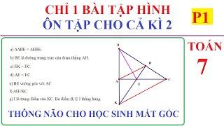 TOÁN 7 - CHỈ CẦN MỘT BÀI TẬP HÌNH ÔN CẢ HỌC KÌ 2. THÔNG NÃO CHO HỌC SINH MẤT GỐC - P1