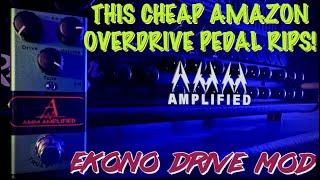 $20 Dollar Amazon Pedal! KMISE Vintage Overdrive | EKONO Drive Metal Mod! AMM AMPLIFIED Nailed it!