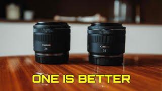 Canon RF 24mm vs 35mm 1.8